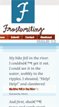 Mobile Screenshot of frostwriting.com
